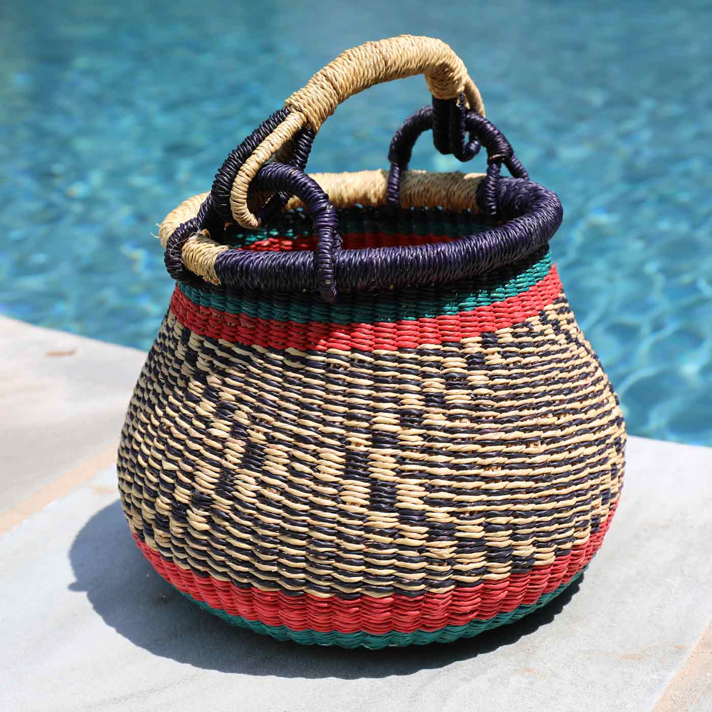 Natural Kettle Basket with Handle