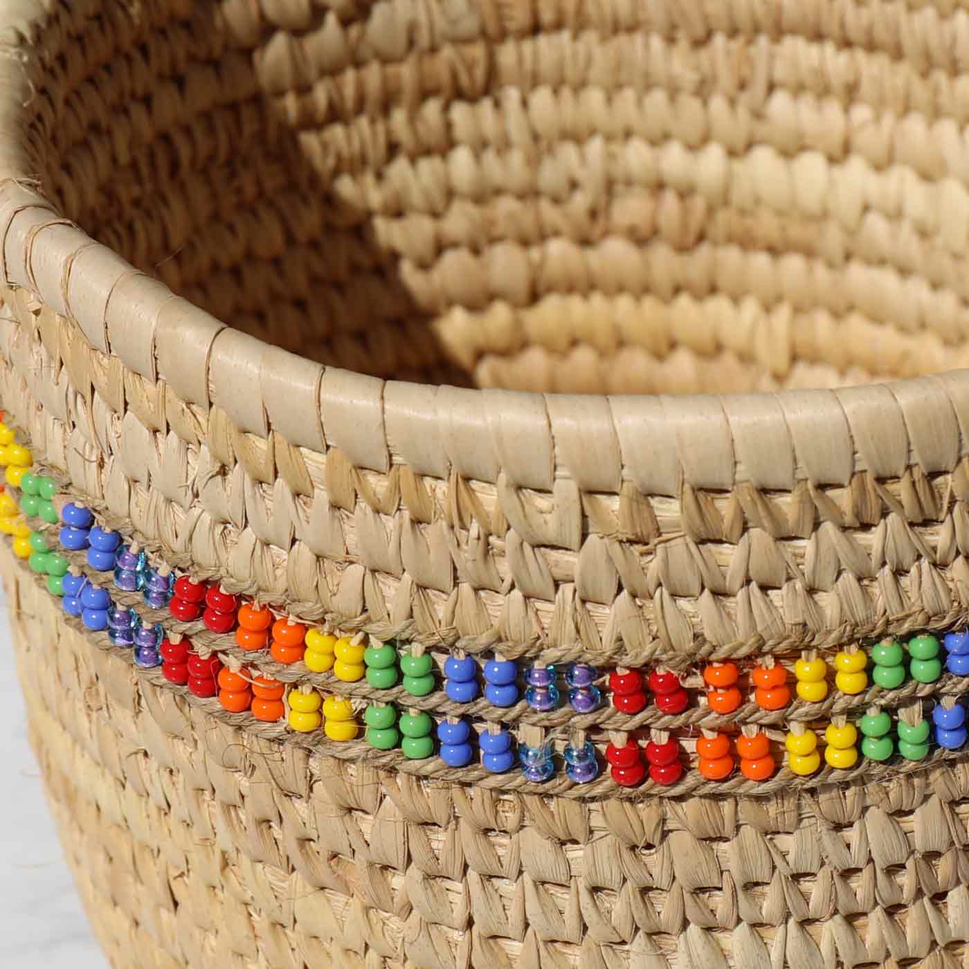 rainbow-bead-palm-leaf-serving-interior-design-woven-bowl