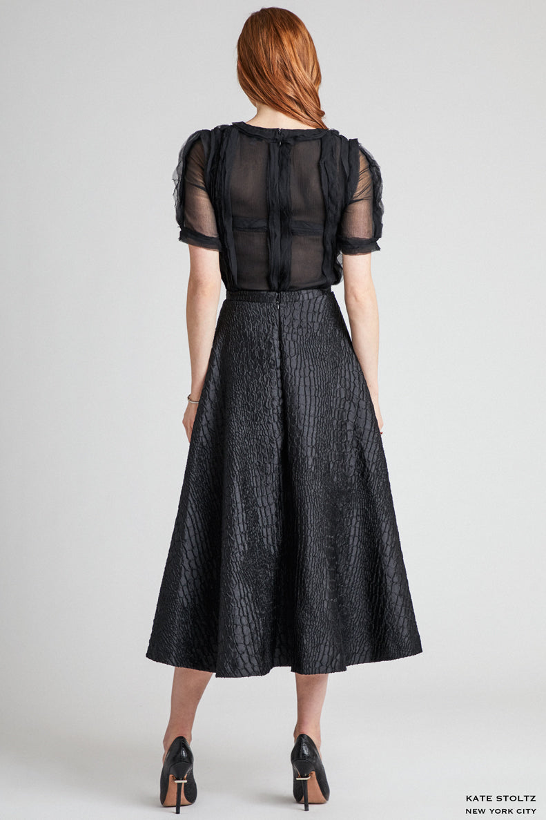 Black Chiffon Kate Stoltz Blouse