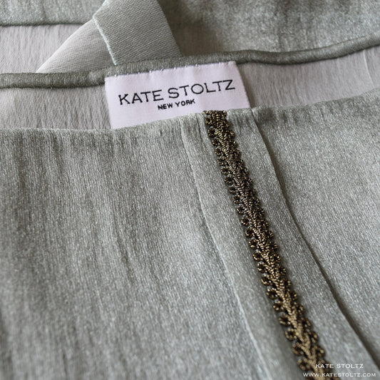 Details of the Kate Stoltz Hand Sewn Shimmery Blouse