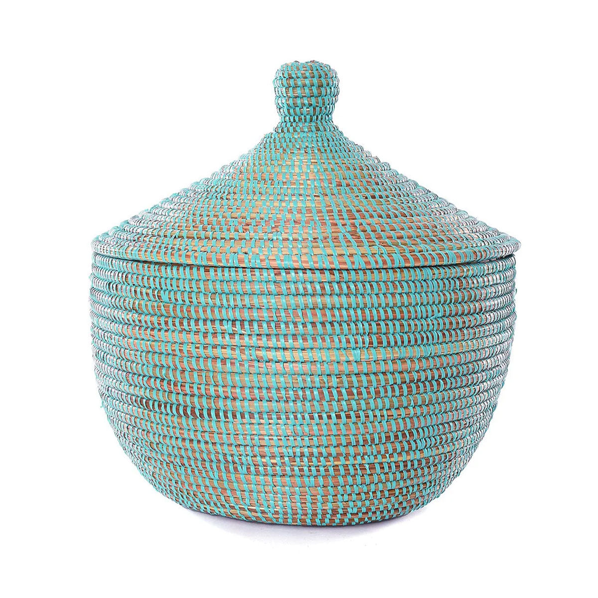 Gourd Lid Storage Basket 13 x 15 inch / Multiple Color Options