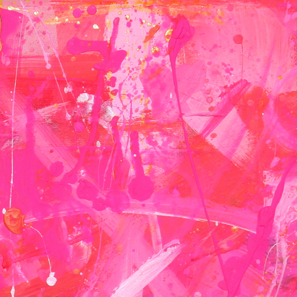 closeup of pink abstract art work