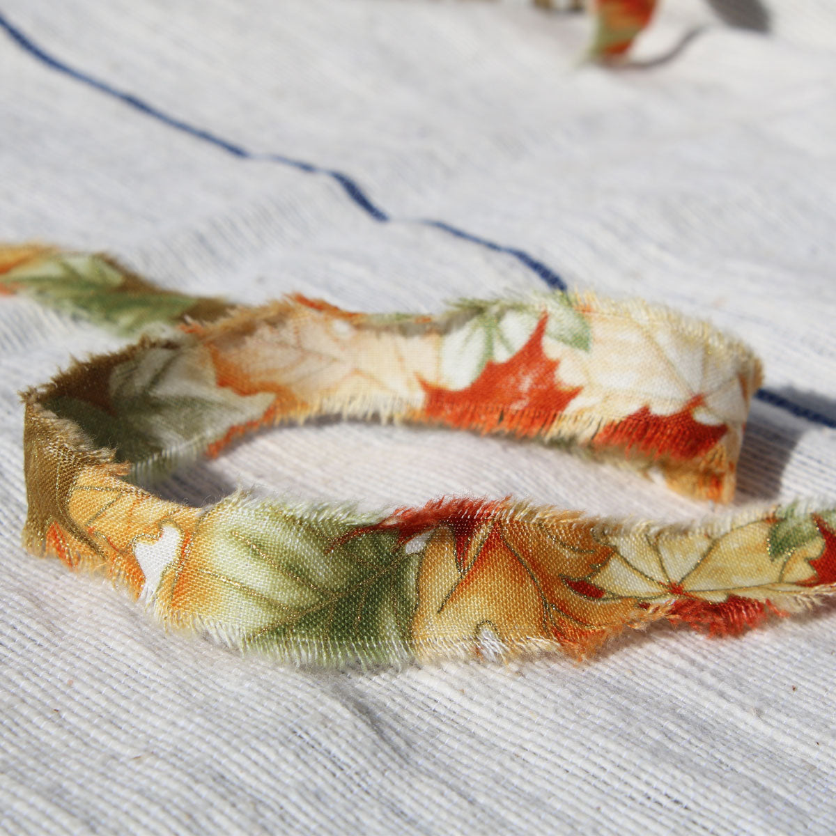 autumn-leaves-frayed-cotton-ribbon