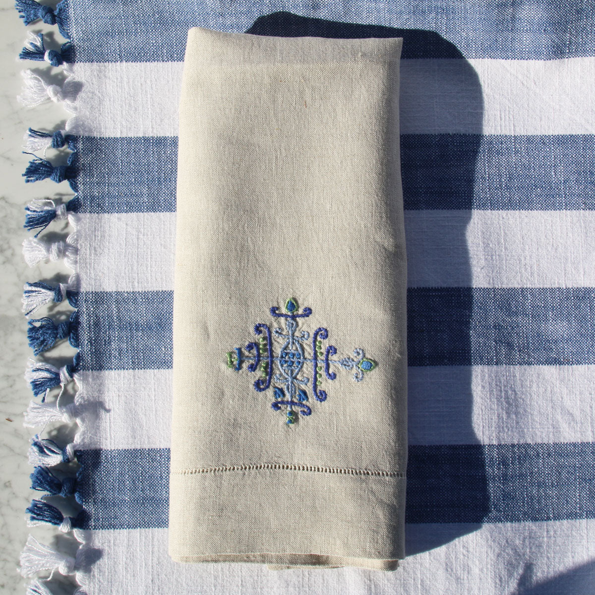 beige-hand-embroidered-blue-design-on-beige-linen-towel