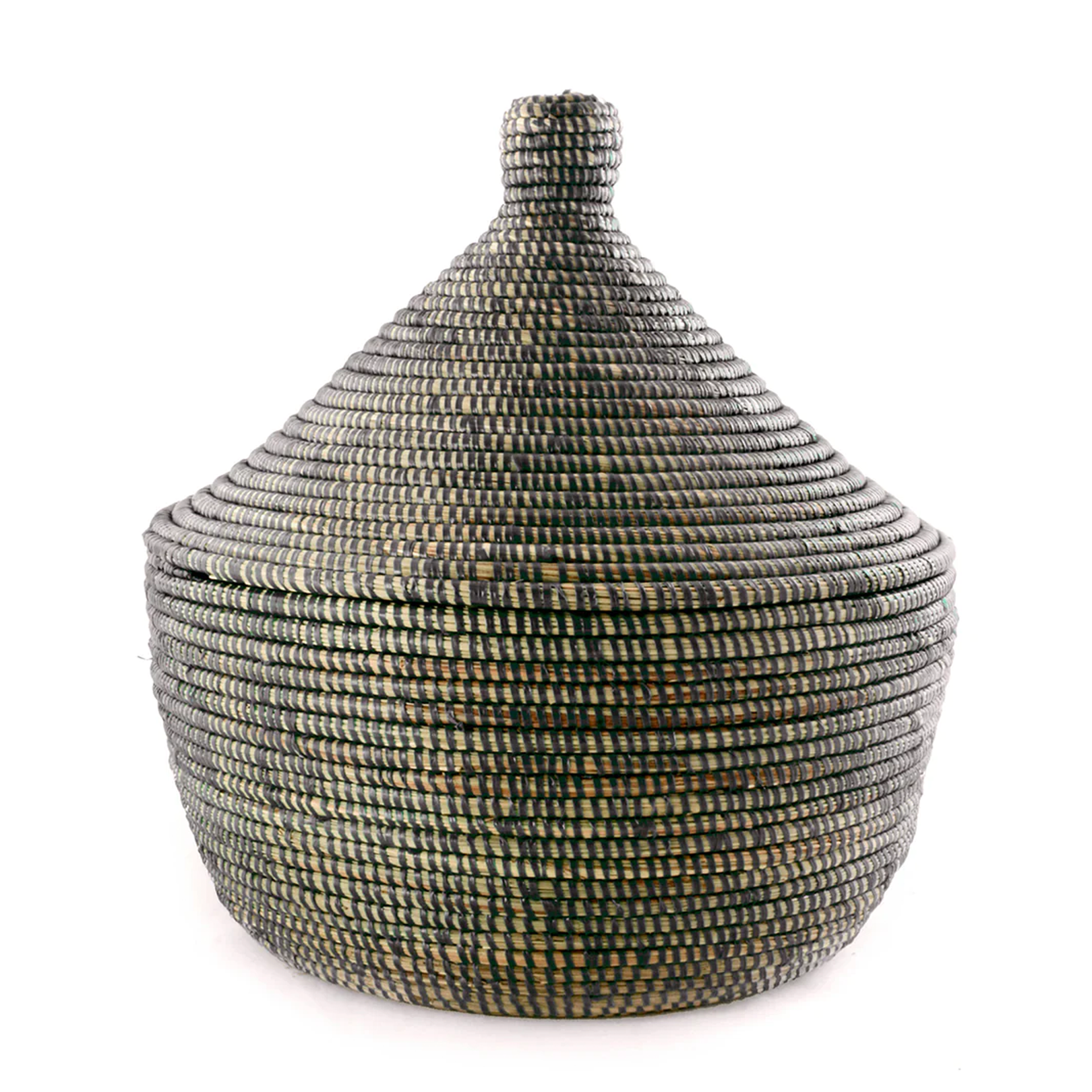 black-storage-basket-with-gourd-lid