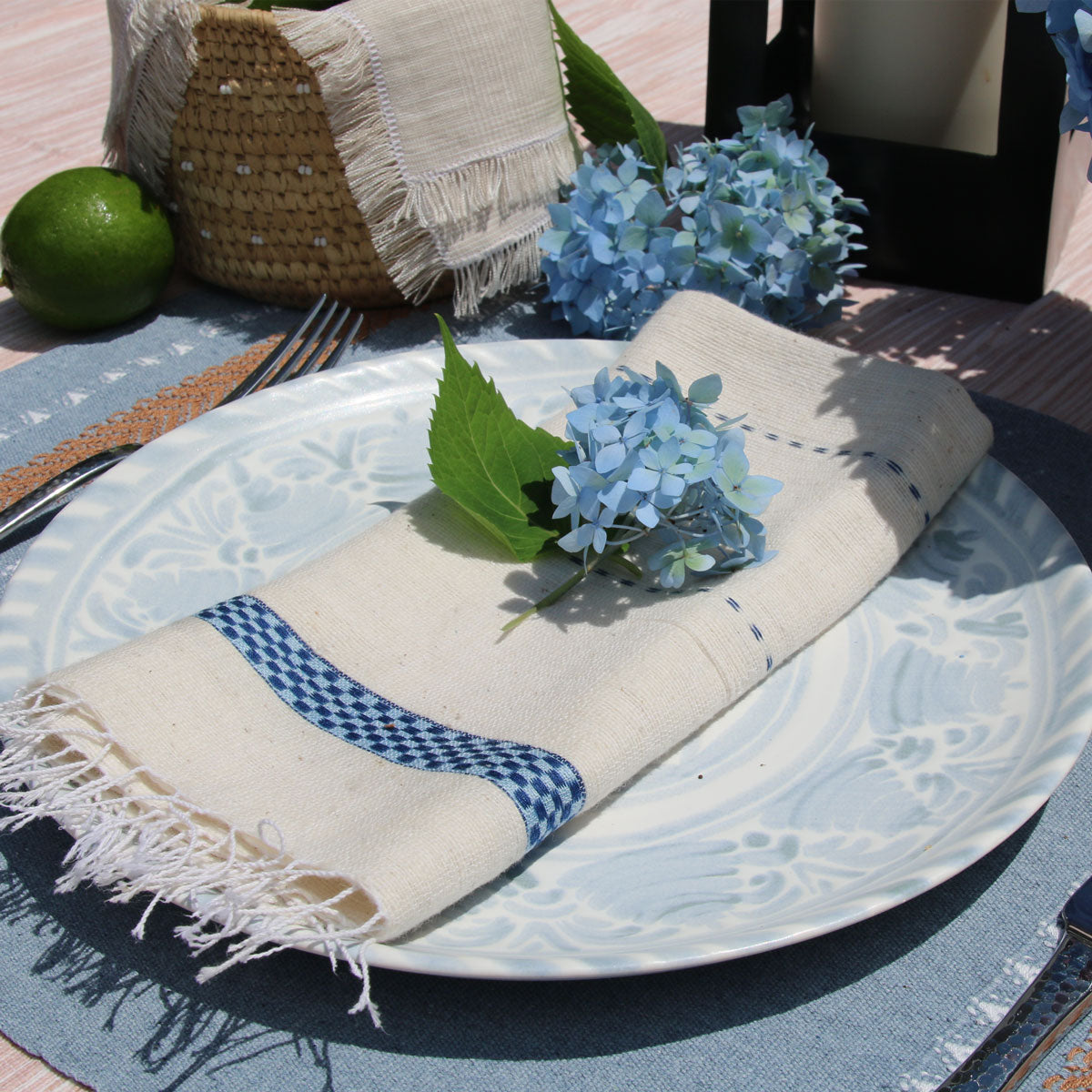 blue-white-check-dinner-linen-napkin-for-table