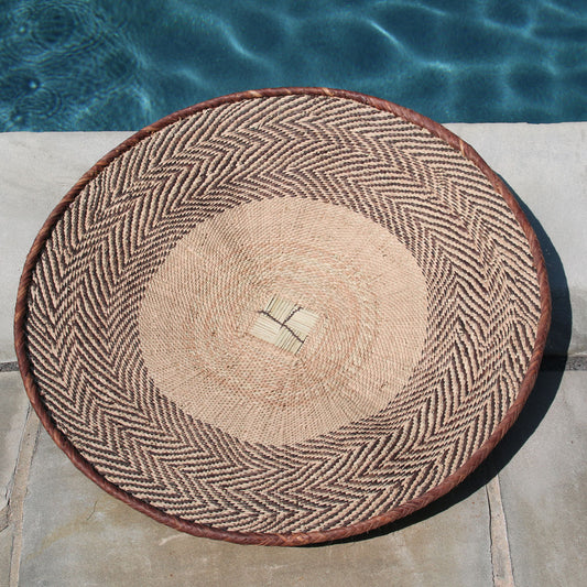 22" Zigzag Large Serving or Wall Basket