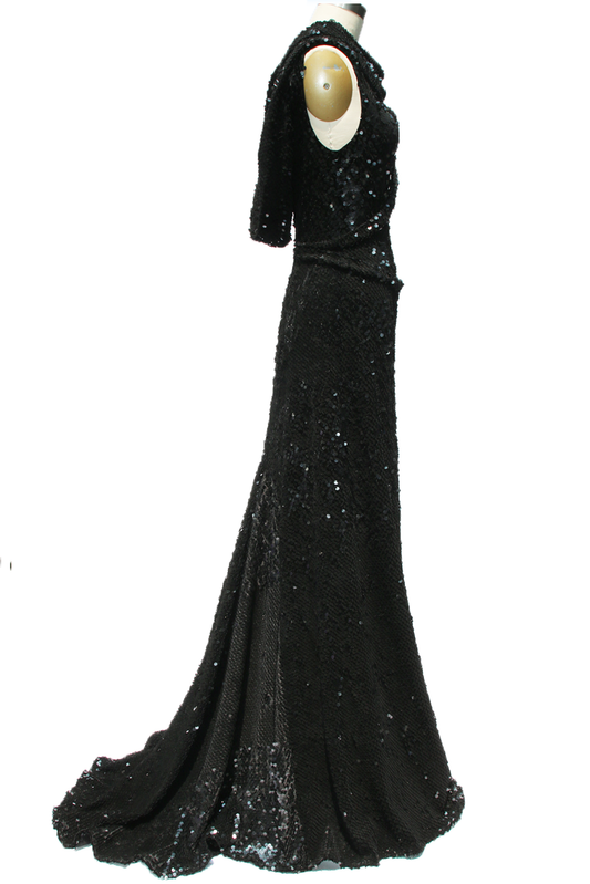 Liquid Velvet Sequin Gown