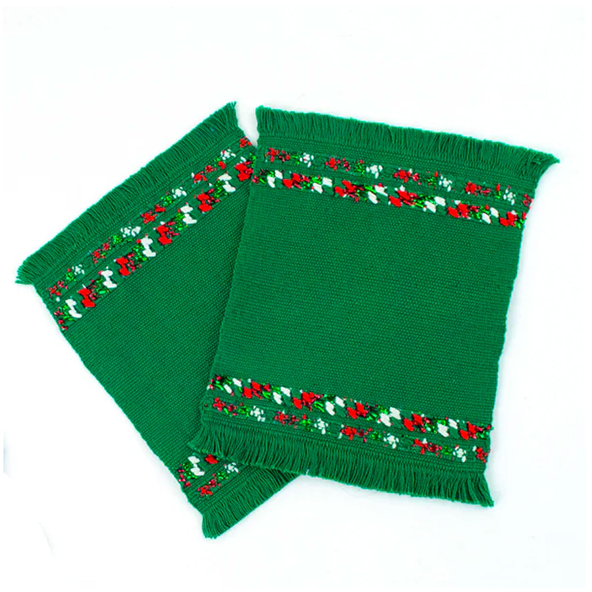 green-christmas-holiday-cotton-coaster