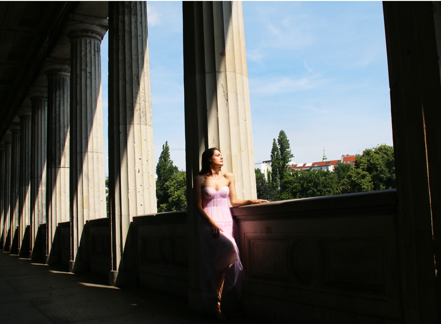 Lavender Tulle Lace Garden Gown