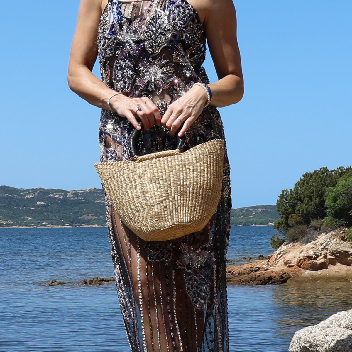 Beach Town Basket Tote