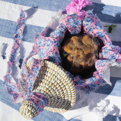 Cotton Lined Mini Lidded Gift Basket