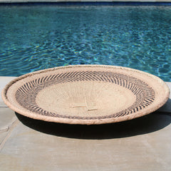 22" Herringbone Large Serving or Wall Basket