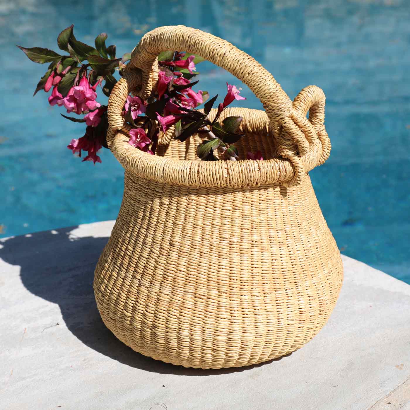 Natural Kettle Basket with Handle