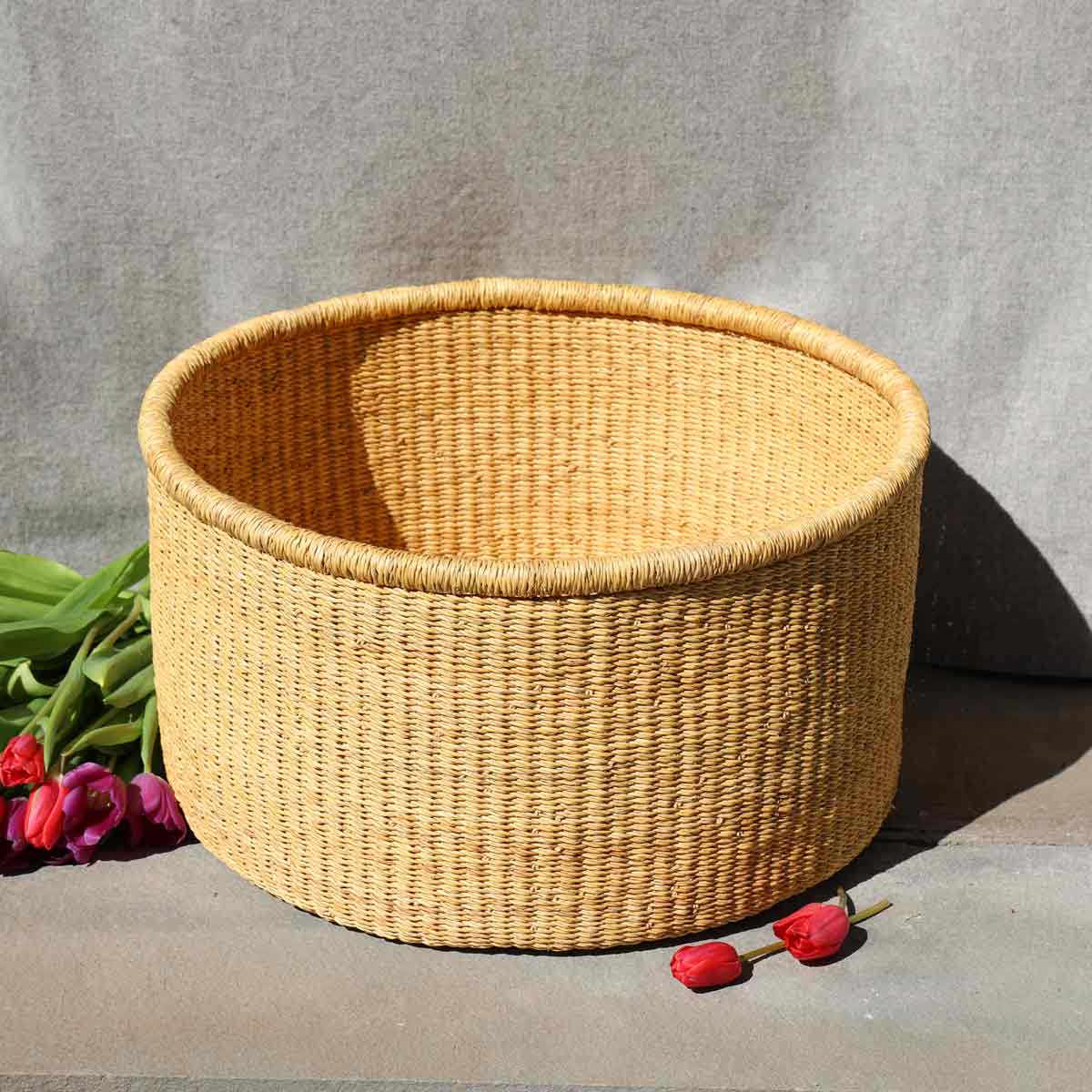 large stuffy basket bin