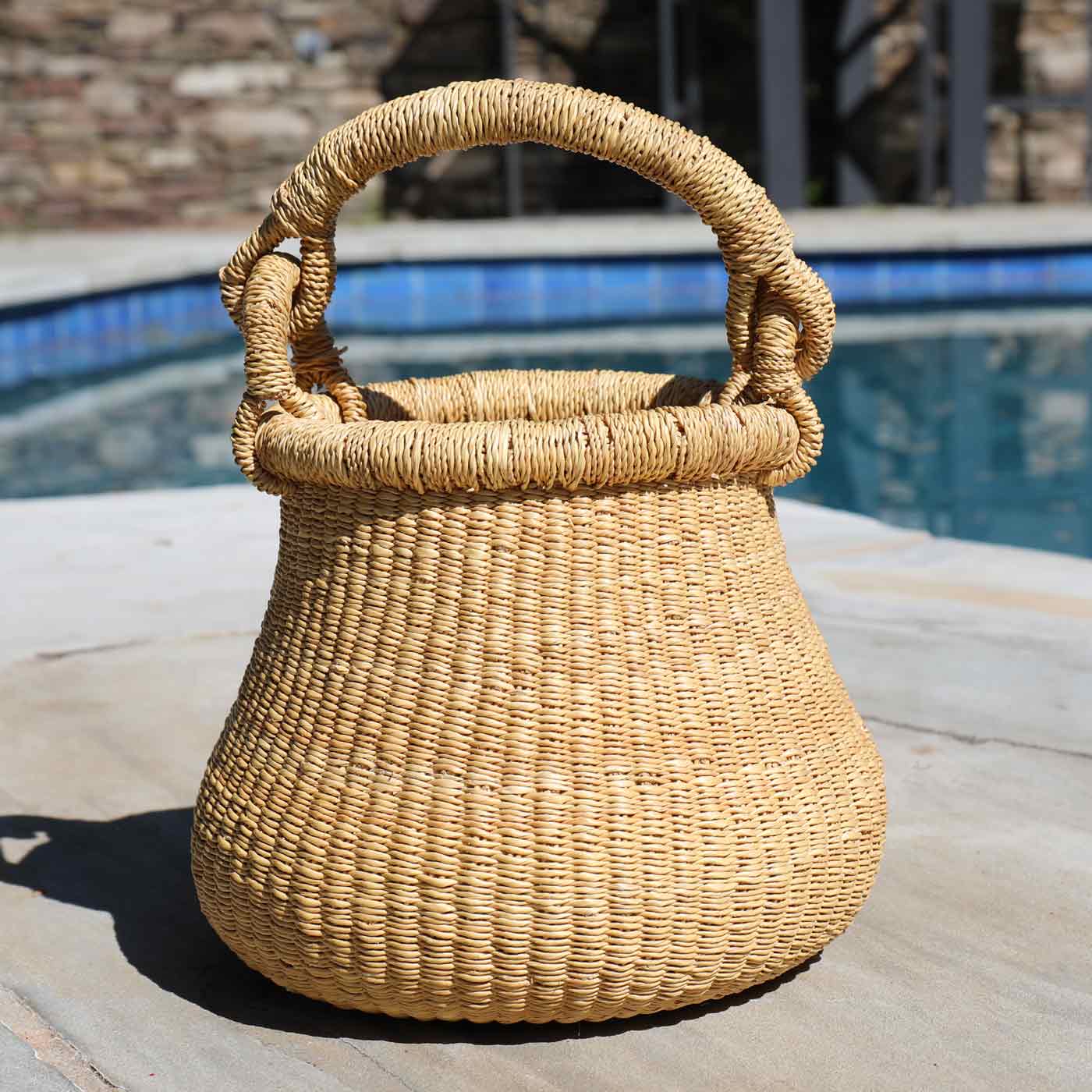 Natural Kettle Basket with Handle