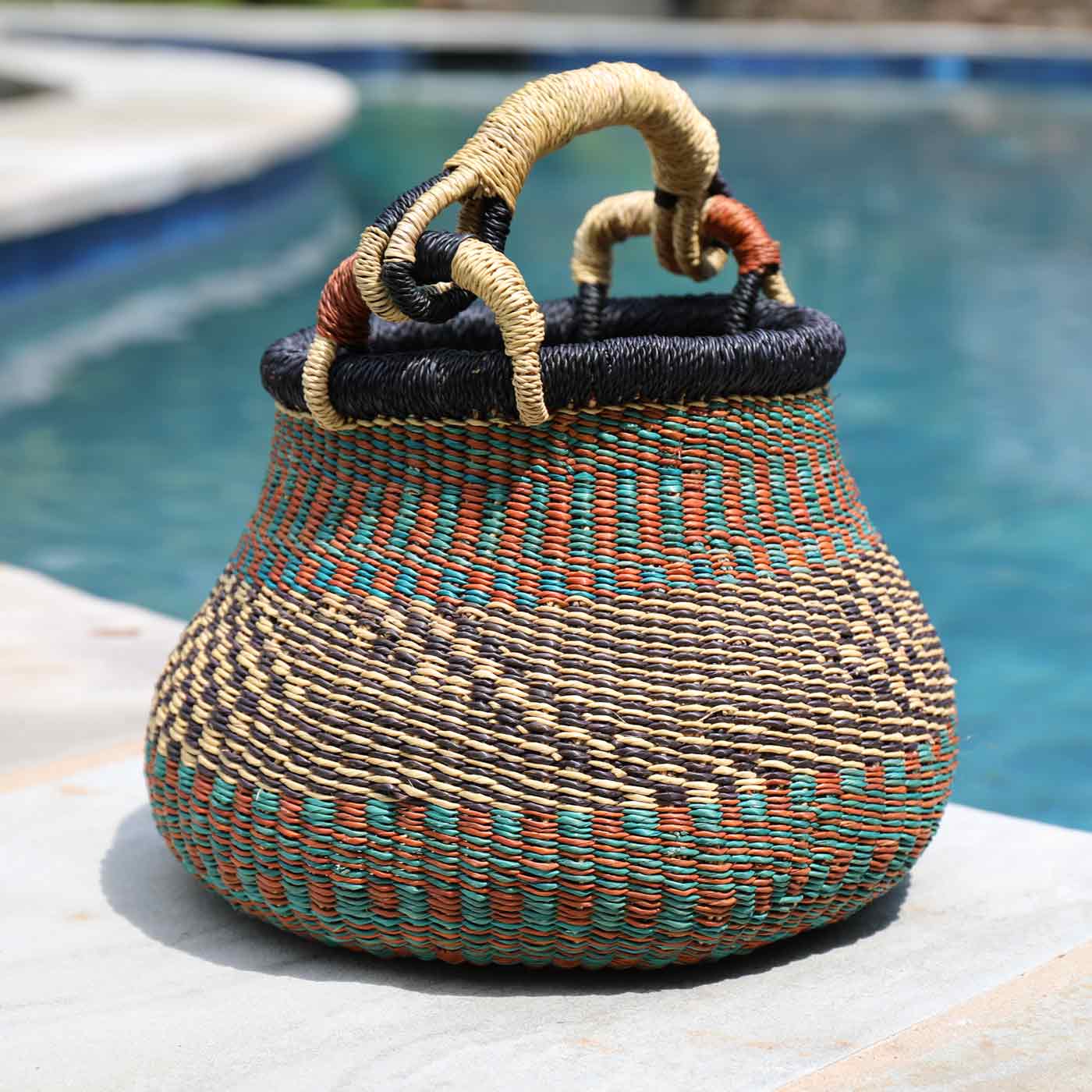 Natural Kettle Basket with Handle
