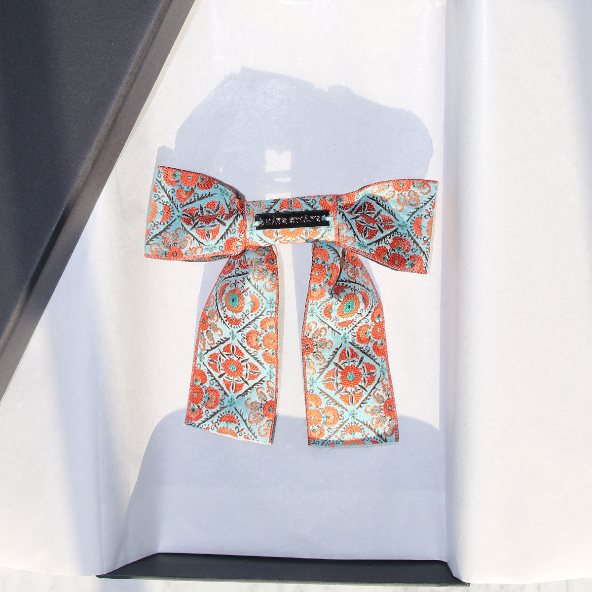 orange-turquoise-blue-hair-bow-clip