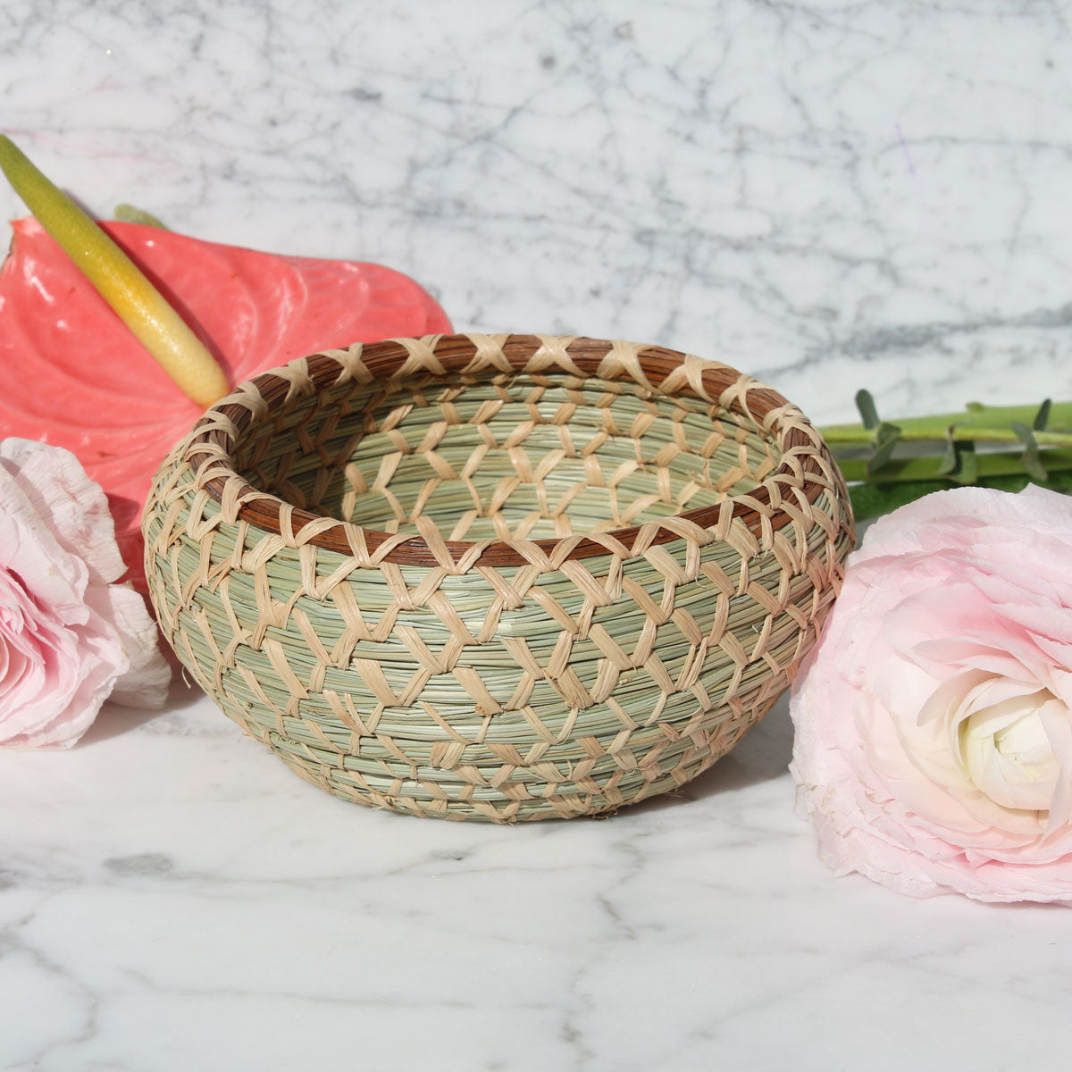pastel small easter display basket