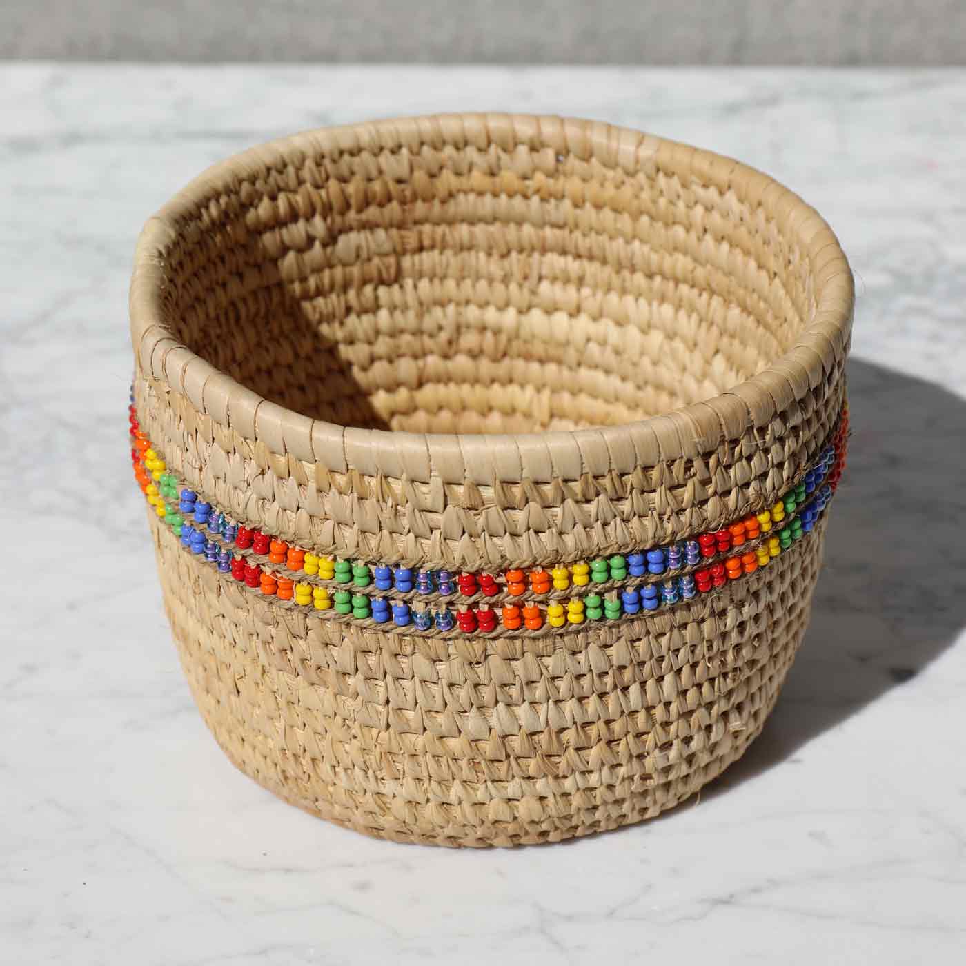 rainbow-colorful-beaded-round-basket-serving-bowl