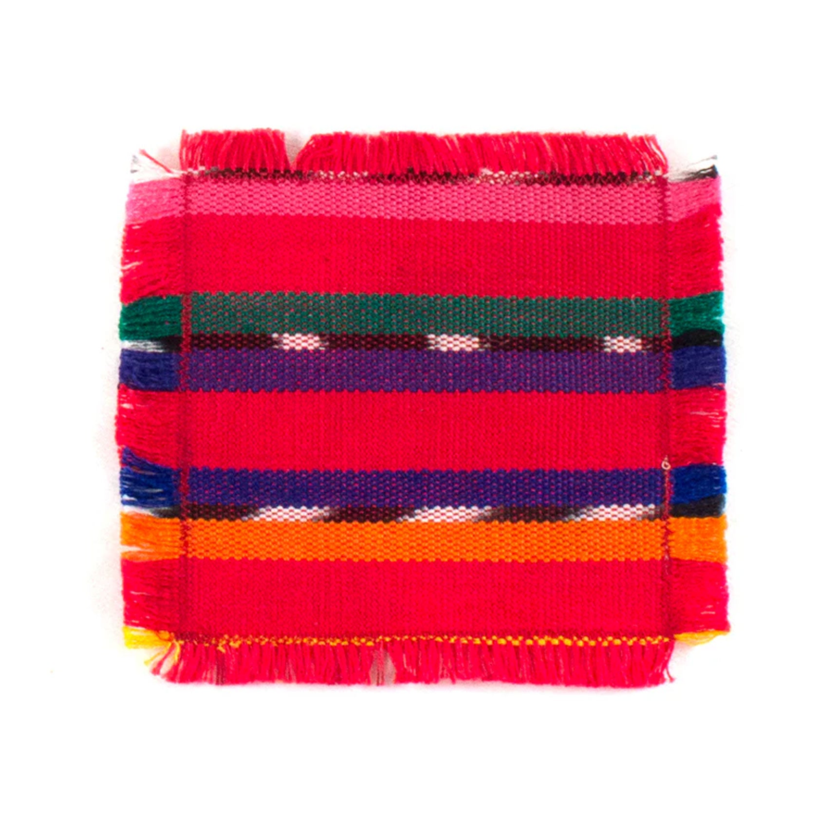 red-colorful-stripe-cotton-coaster-set