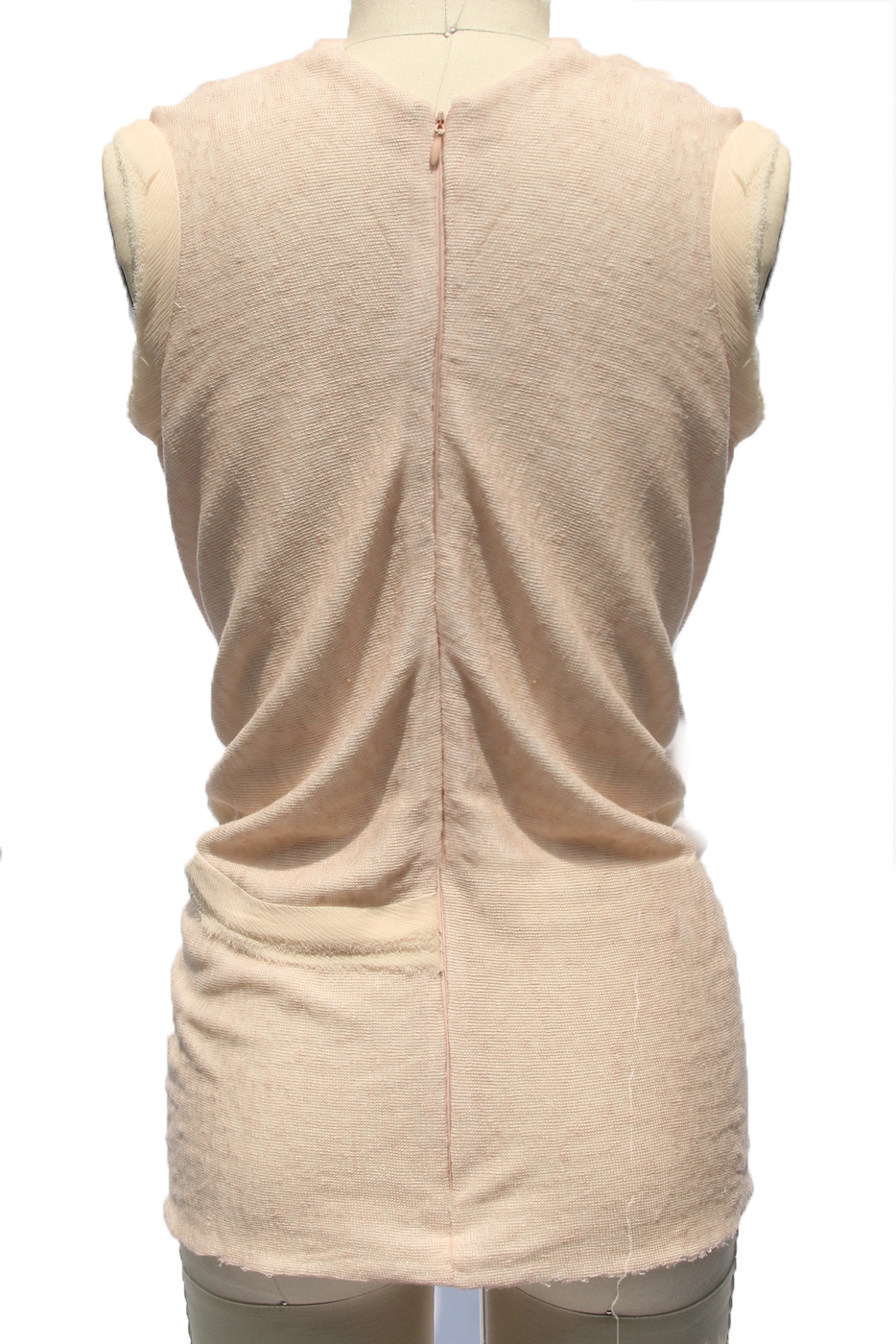     soft-pink-knit-draped-blouse-with-silk-trim-embroidery