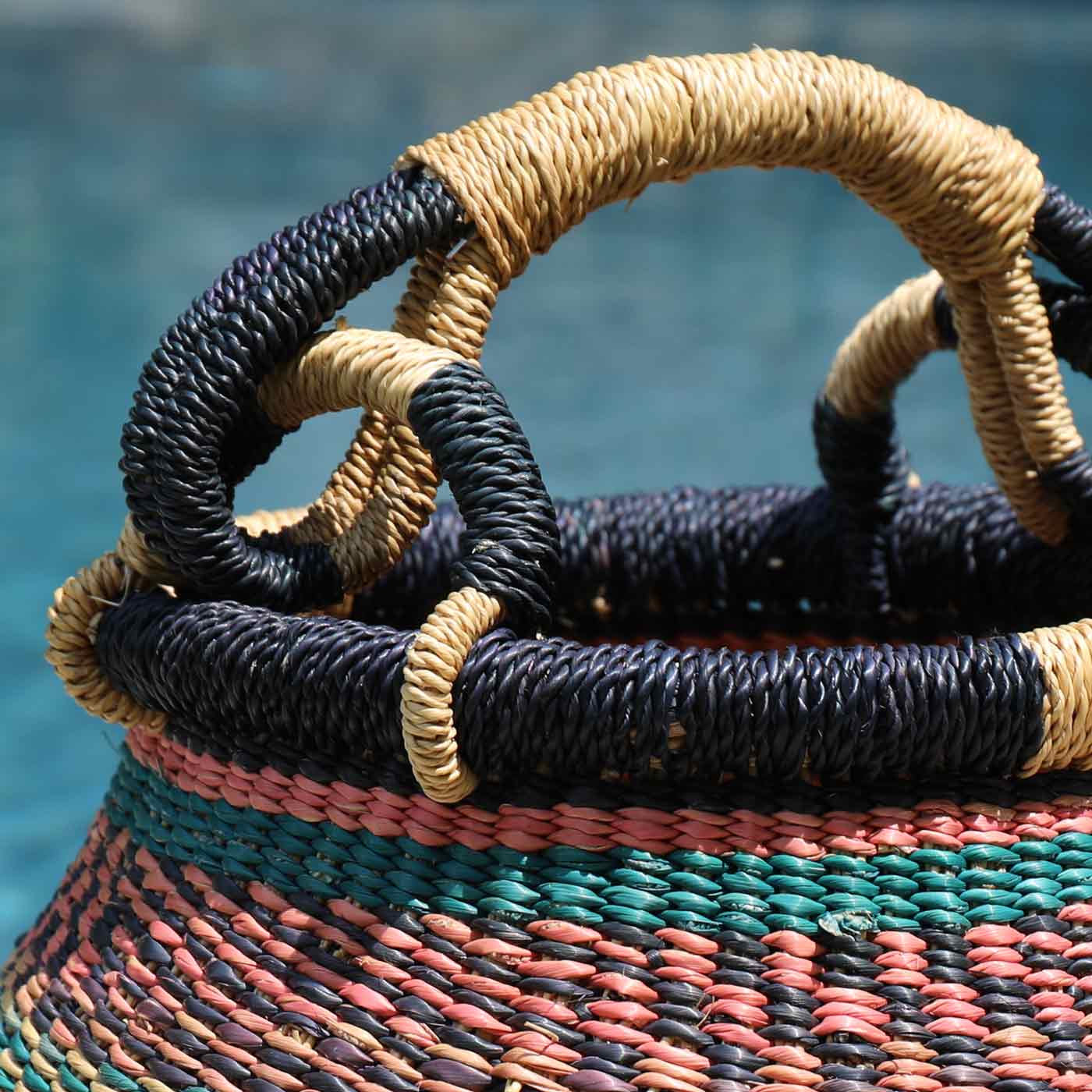 Natural Kettle Basket with Handle