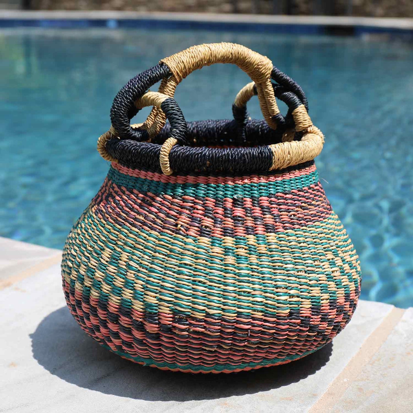 Natural Kettle Basket with Handle