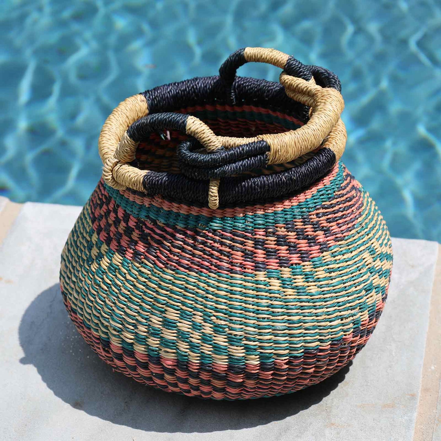 Natural Kettle Basket with Handle
