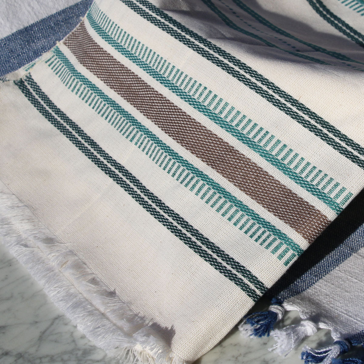 teal-white-brown-kitchen-cotton-towel