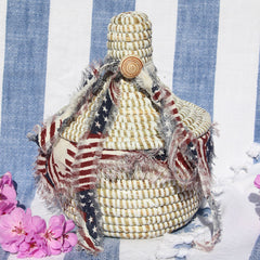 Cotton Lined Mini Lidded Gift Basket