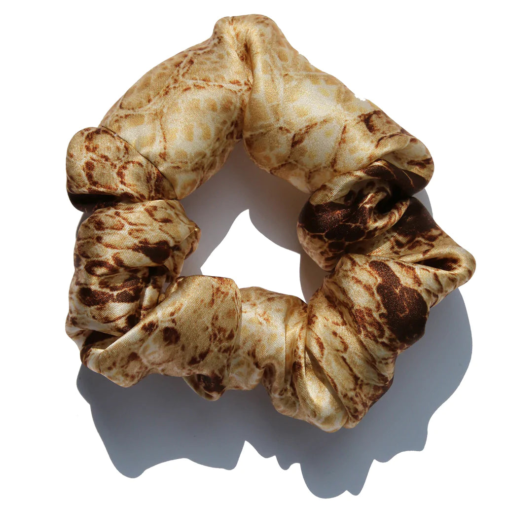 Italian Silk Hair Scrunchie / Print Options