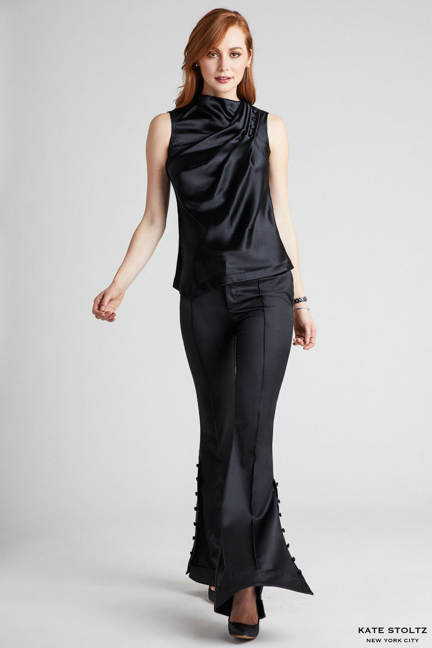 Kate Stoltz superfine merino wool flare pant