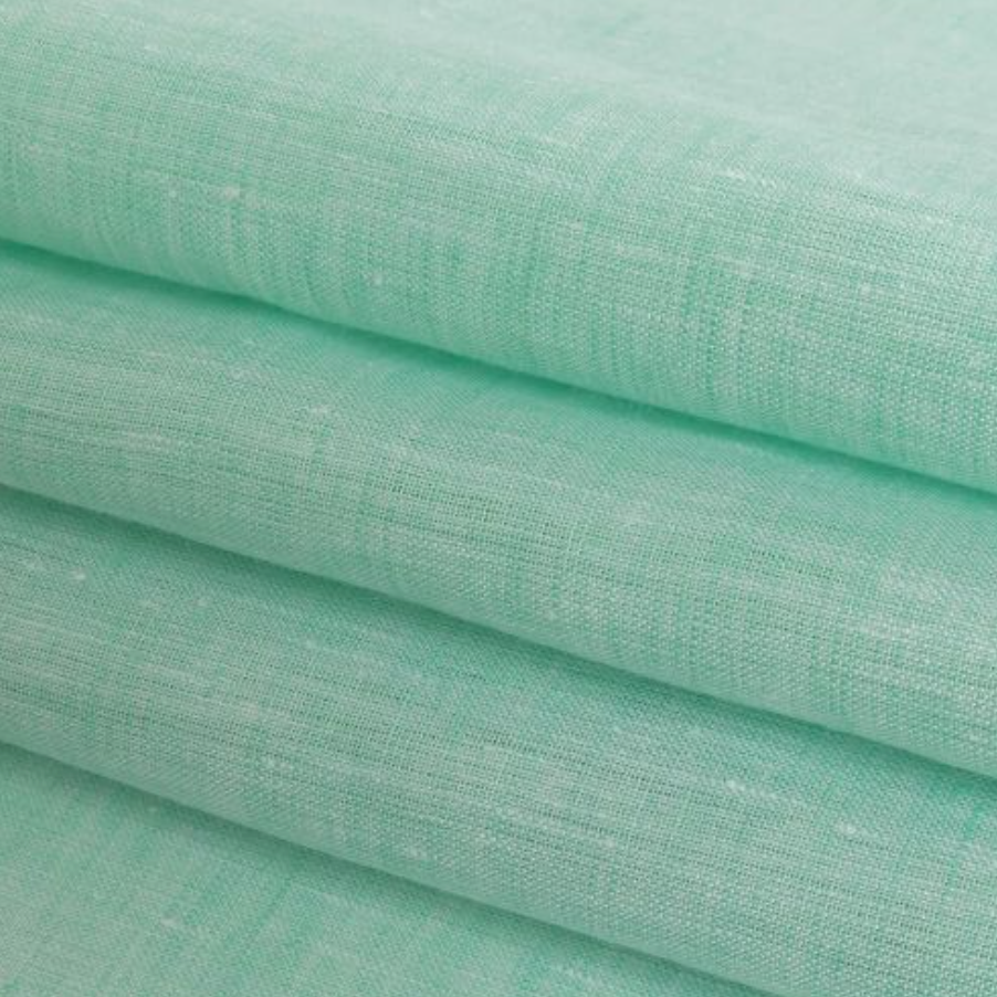 mint green linen