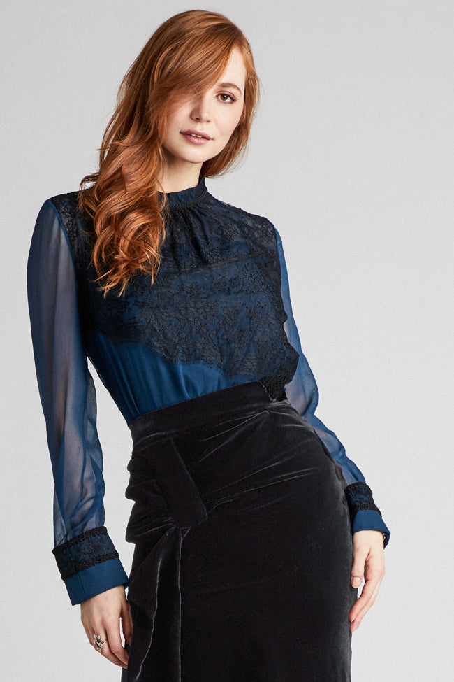Hammered Silk Ruched Blouse – Kate Stoltz