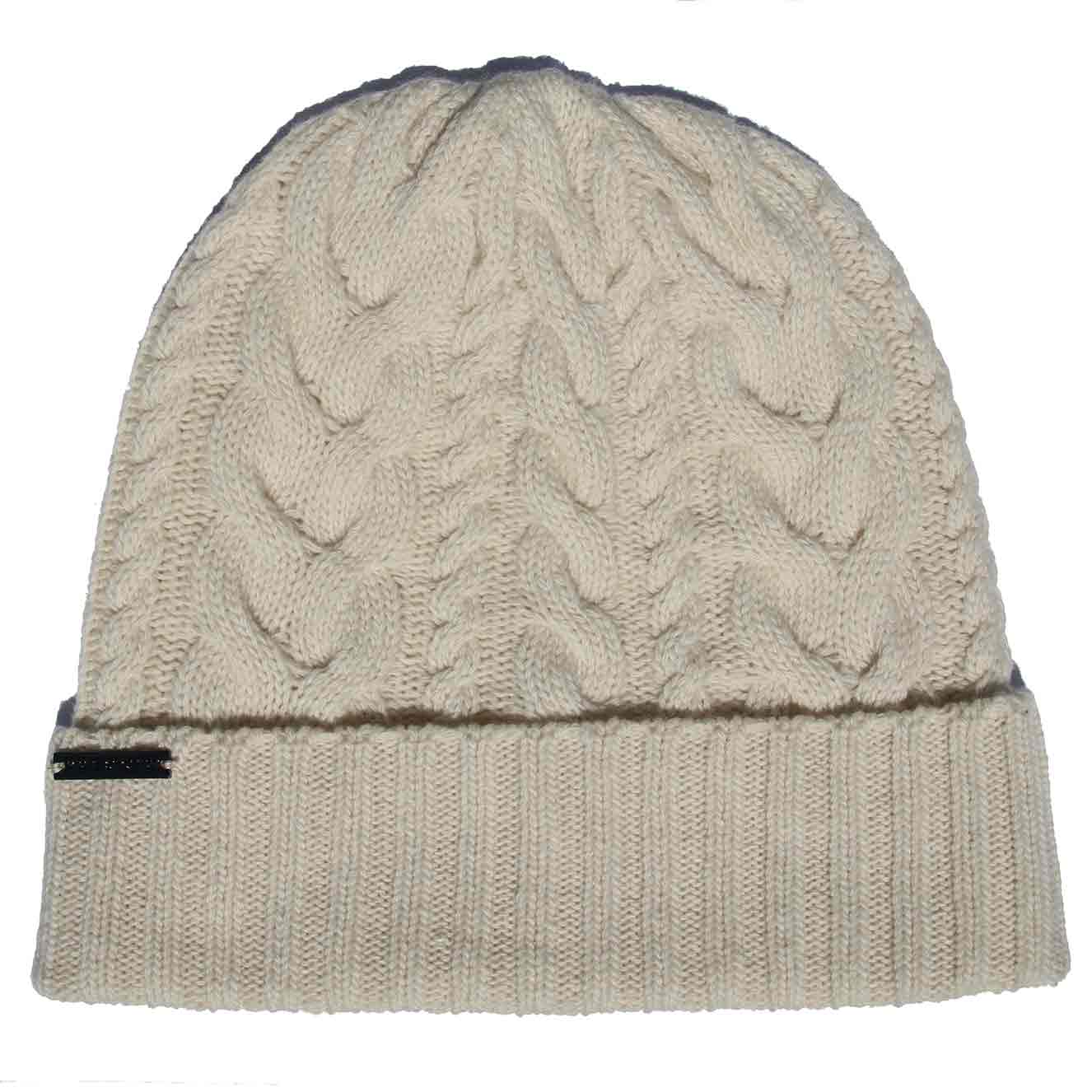 Cable Knit Regenerated Cashmere Hat