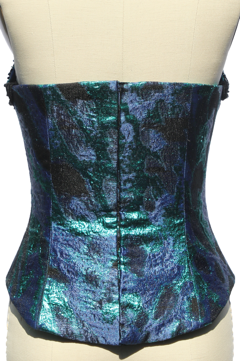     aquamarine-organza-brocade-bustier