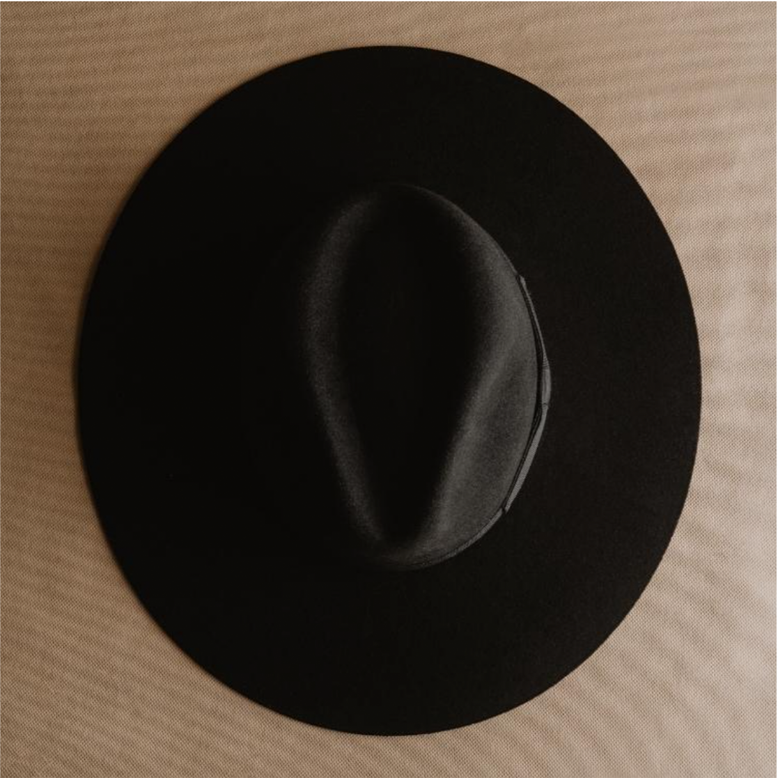 Morelia Black Wide Brim Fedora X Sandoval