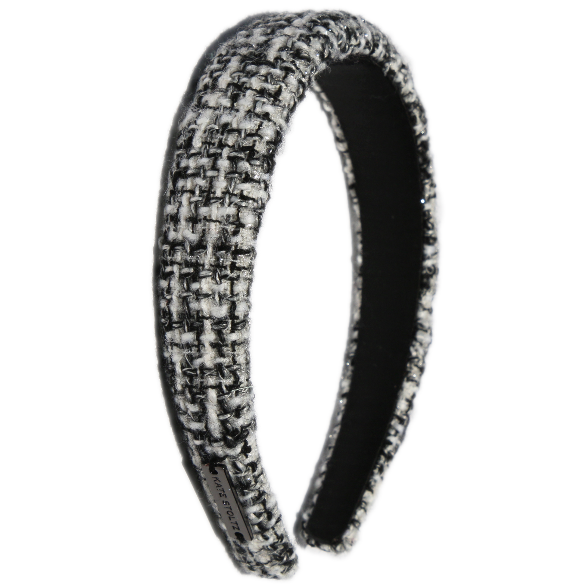 black-and-white-tweed-headband