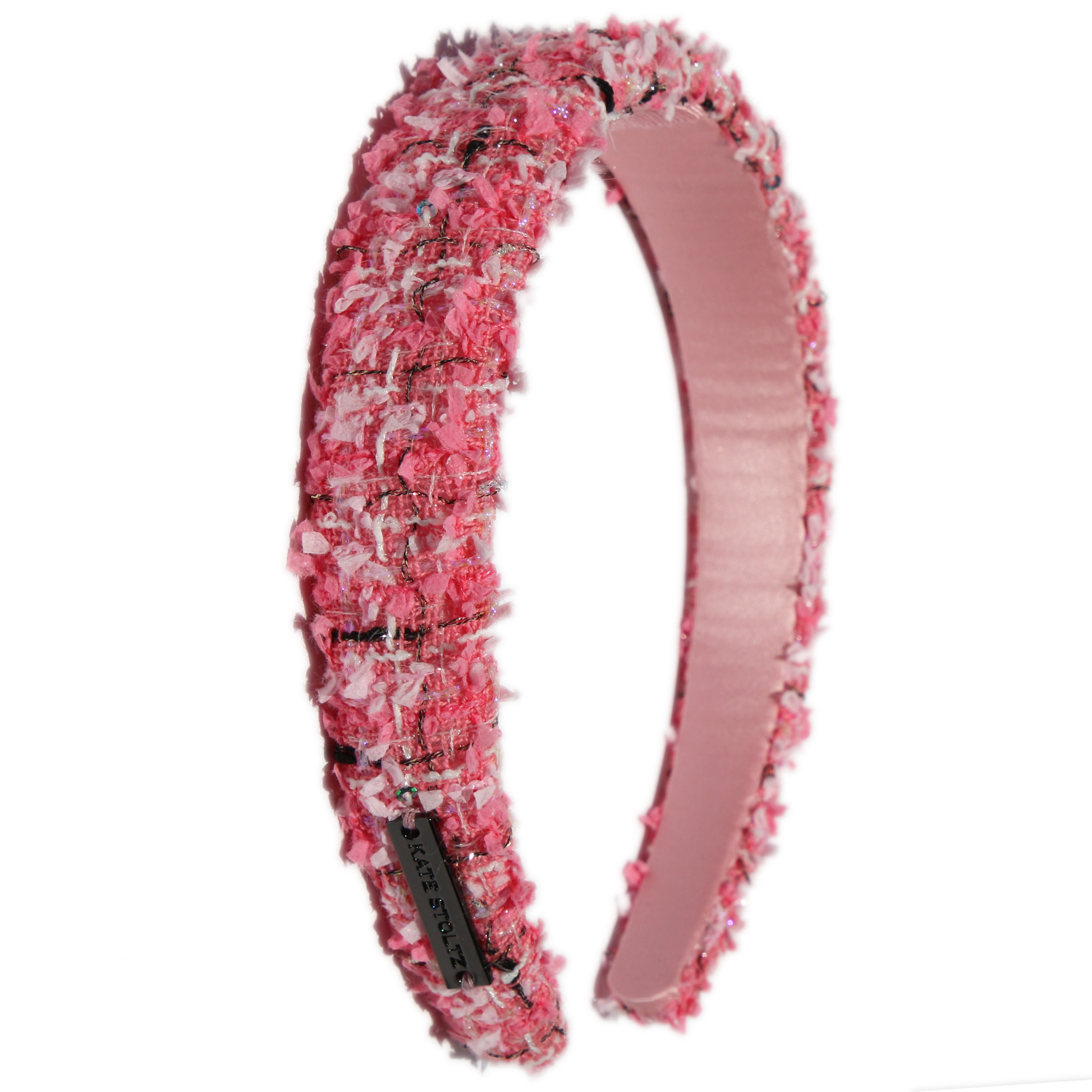     bright-pink-tweed-headband