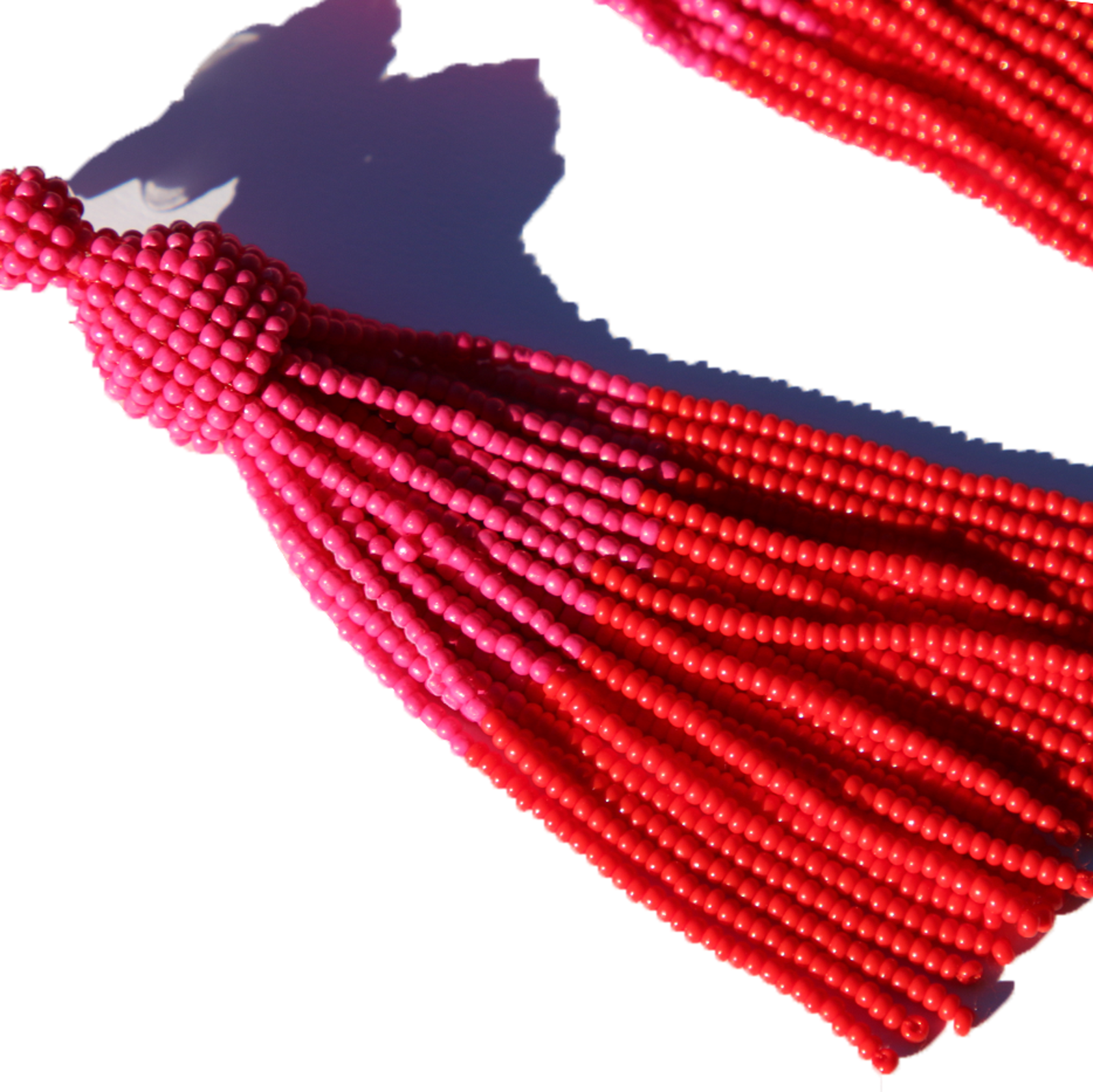 hand-beaded-long-shoulder-length-red-pink-earrings