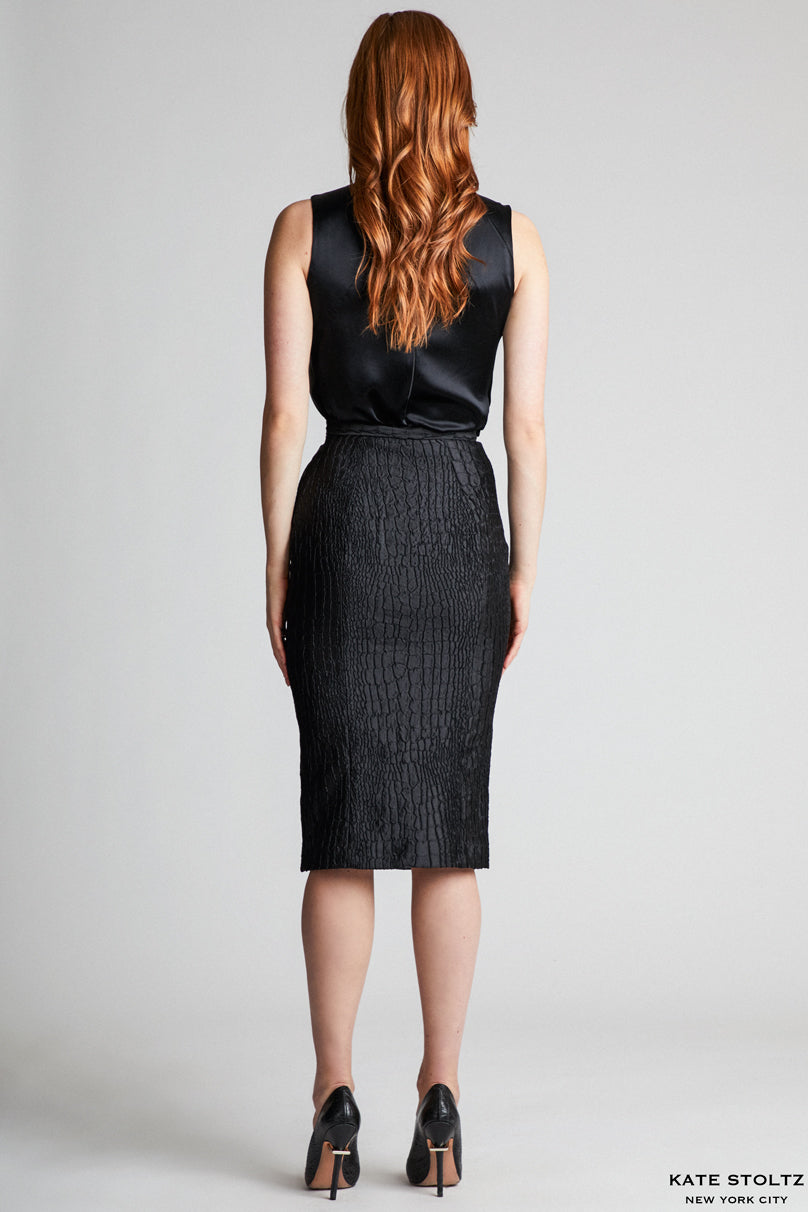 kate stoltz snakeskin skirt