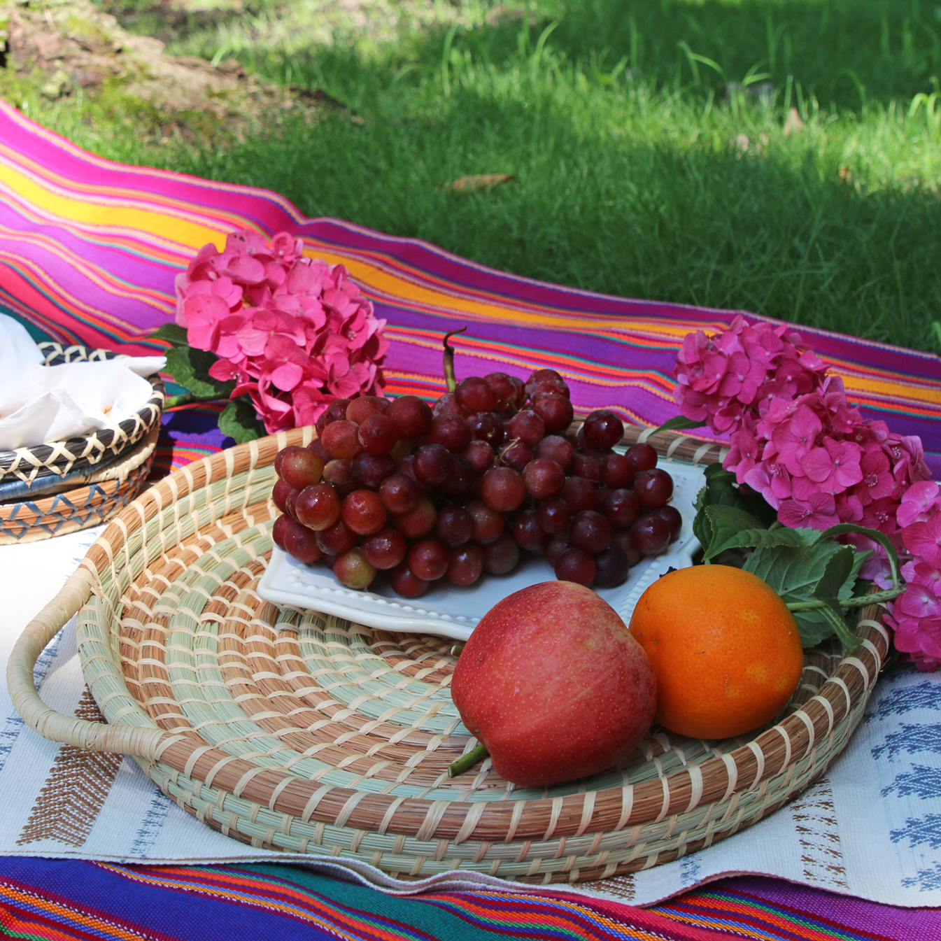 Handwoven Pine Needle and Grass Baskets / Multiple Sizes, Designs