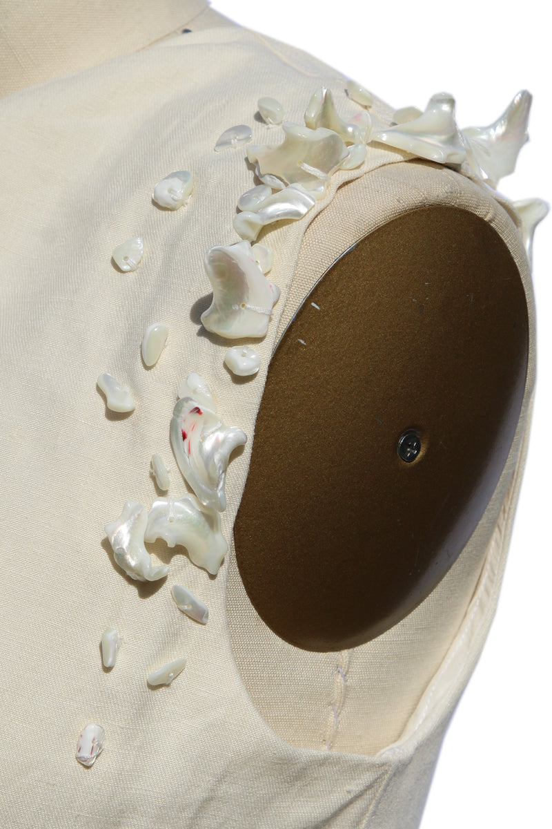     linen-dress-seashell-beading