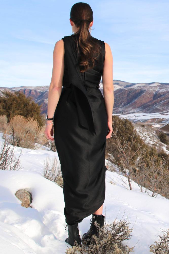 hammered silk skirt 