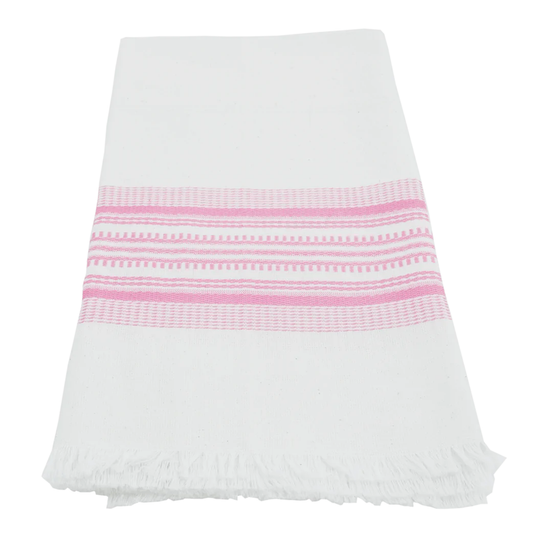 Pink Stripe Kitchen Towel