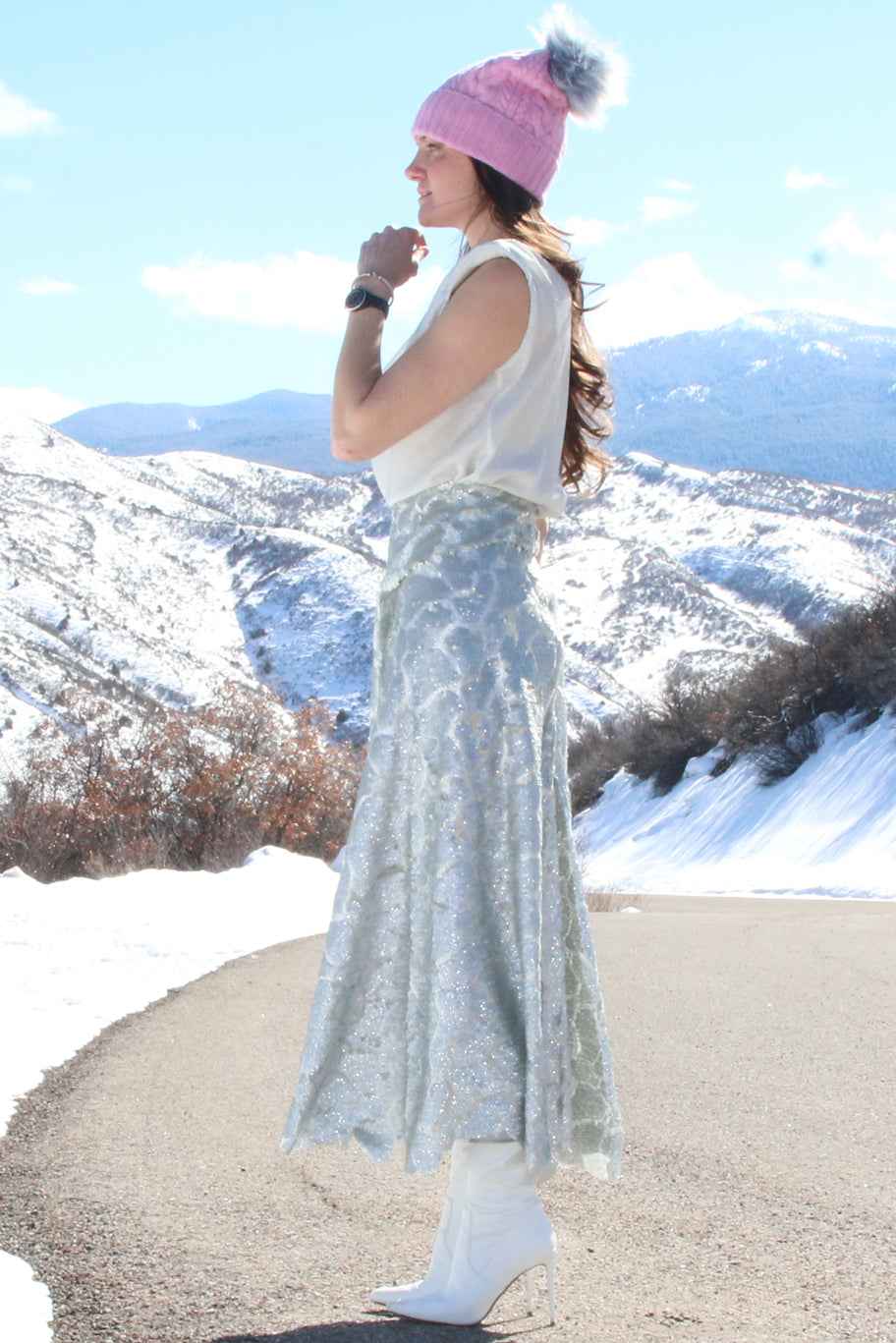     silver-sequin-skirt