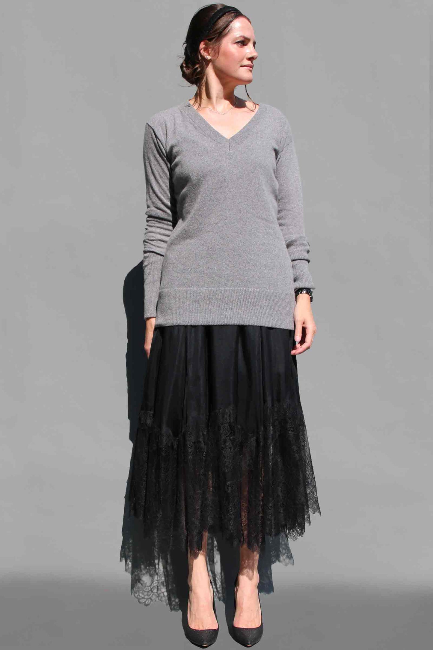 Ultimate Gray Regenerated Italian Cashmere Sweater