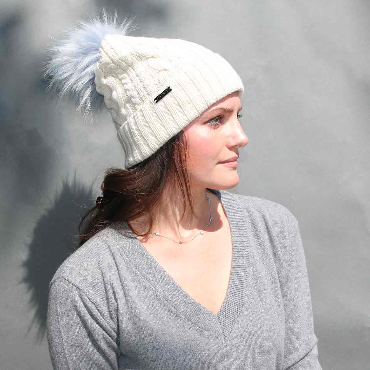 white-cashmere-beanie-with-blue-pom-pom